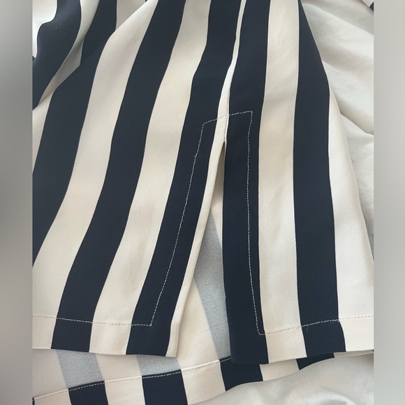 BCBG Max Azria Black White Pinstriped Dress - Picture 8 of 10